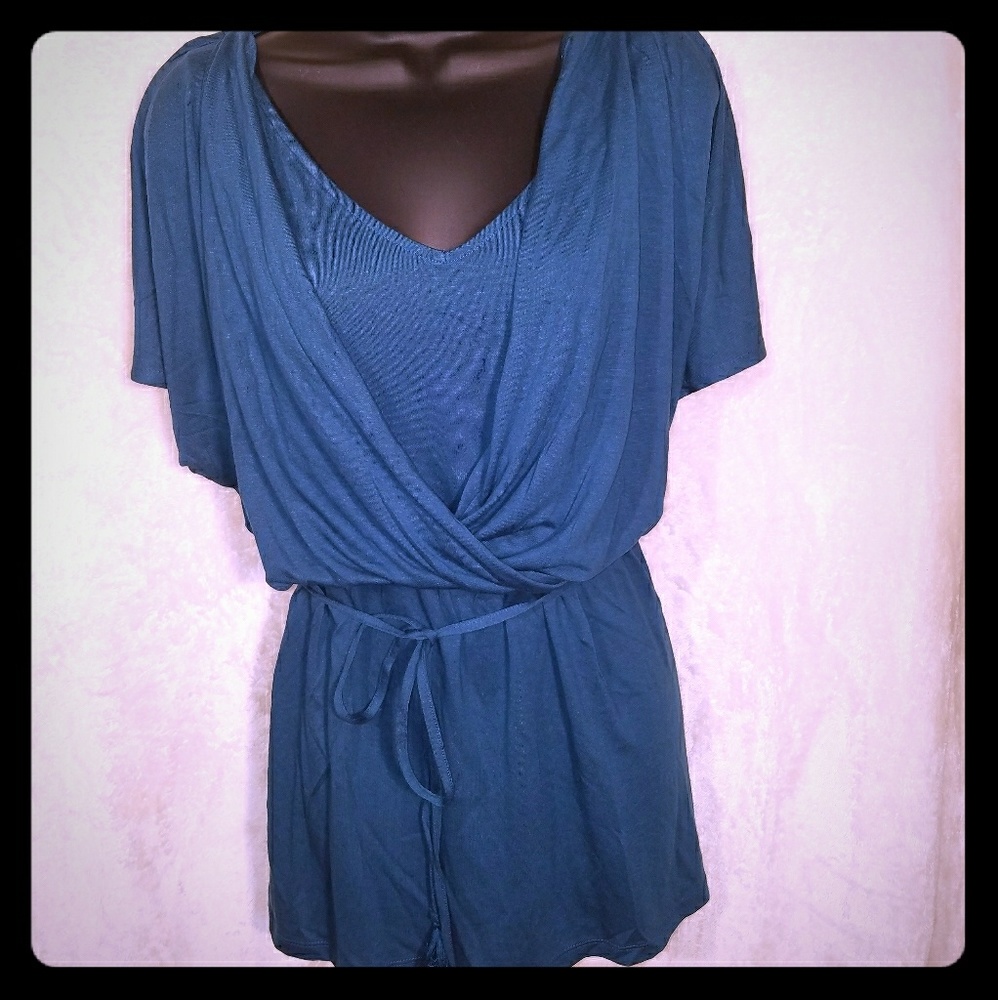 Lane Bryant Dark Teal Shirt 14/16